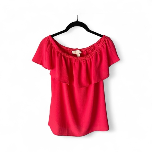 Michael Michael Kors Off-Shoulder Ruffle Top -Size M NEW - Picture 7 of 7